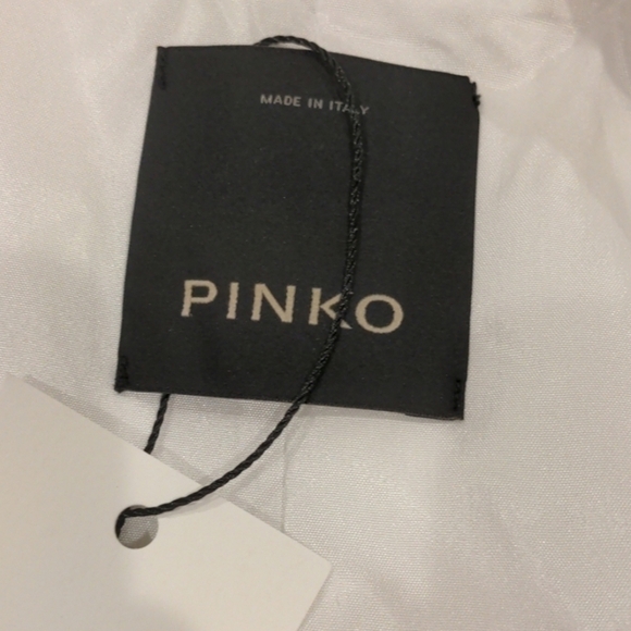 Pinko Cola 1 Giacca White Belted Jacket size 10 - Picture 10 of 13